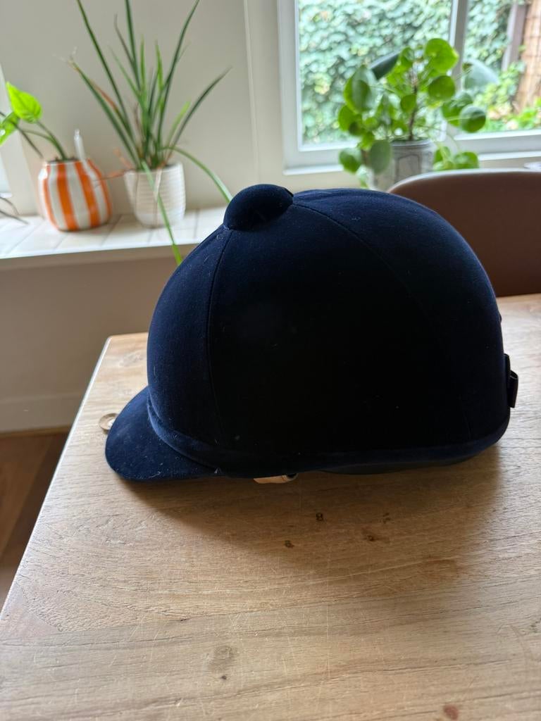 Charles Owen cap blauw, Dieren en Toebehoren, Verzenden, Zo goed als nieuw