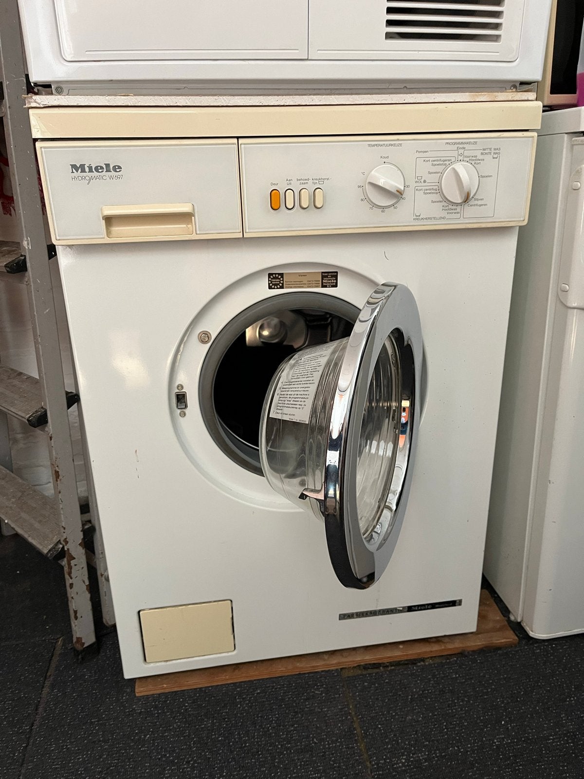 Miele Hydromatic W697 Wasmachine - Gebruikt, Ophalen, Gebruikt, Voorlader, 85 tot 90 cm