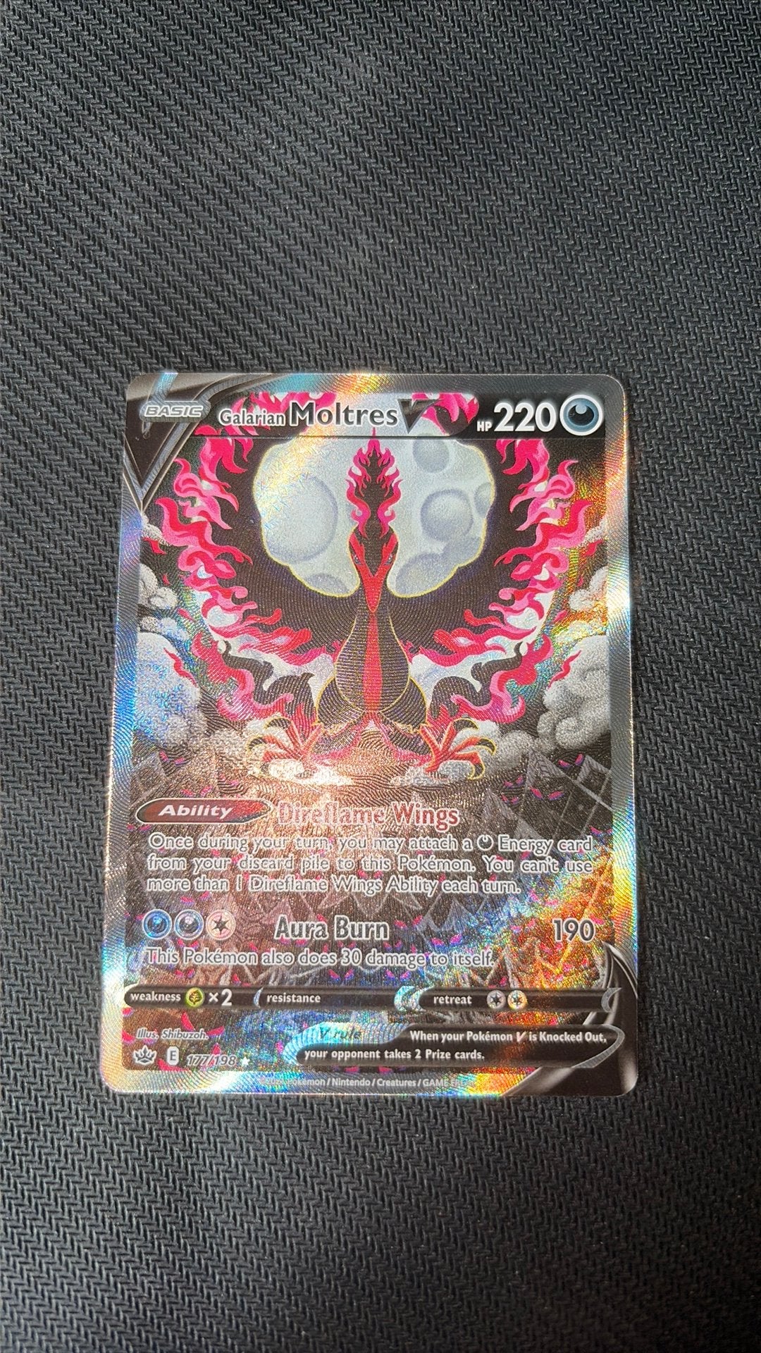 Galarian Moltres (177) - Chillign Reign / Exc, Ophalen of Verzenden, Zo goed als nieuw