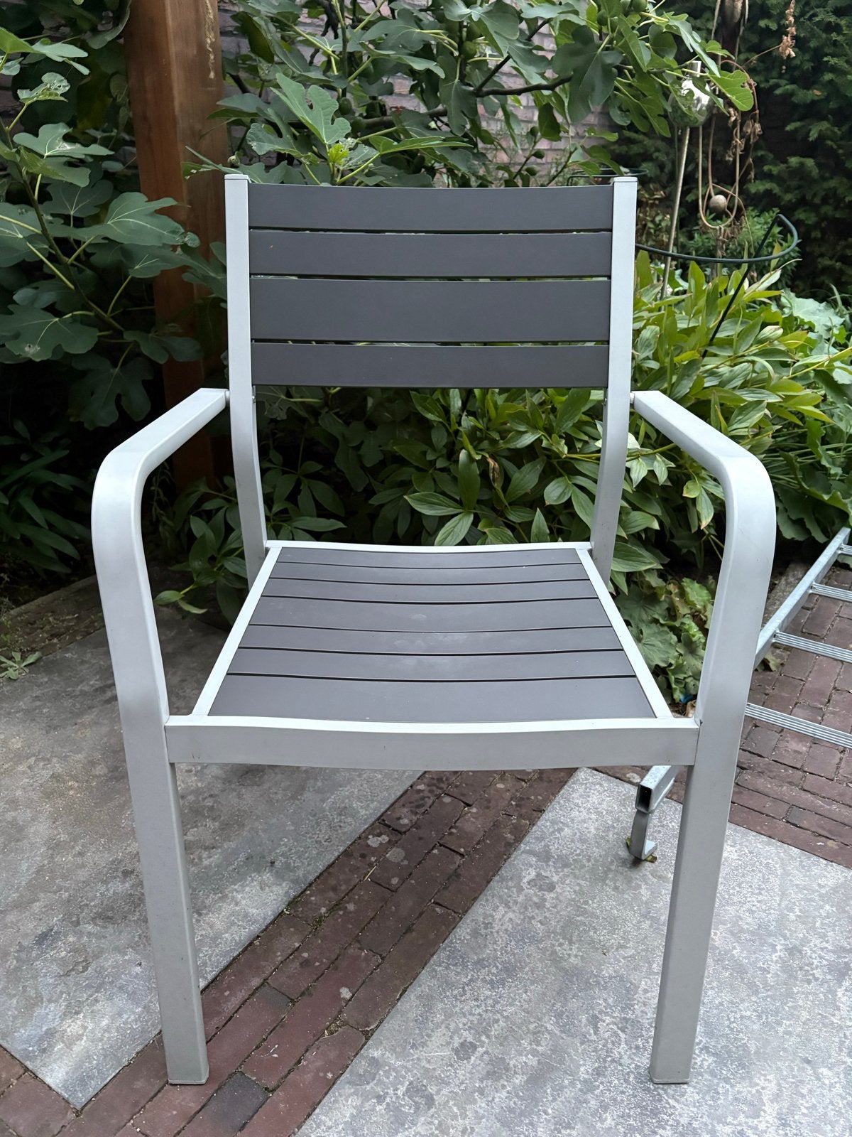 IKEA Tuinstoel grijs, Ophalen, Gebruikt, Metaal