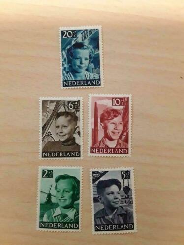 1951 kinderzegels Nvph 573-577, Verzenden, Gestempeld