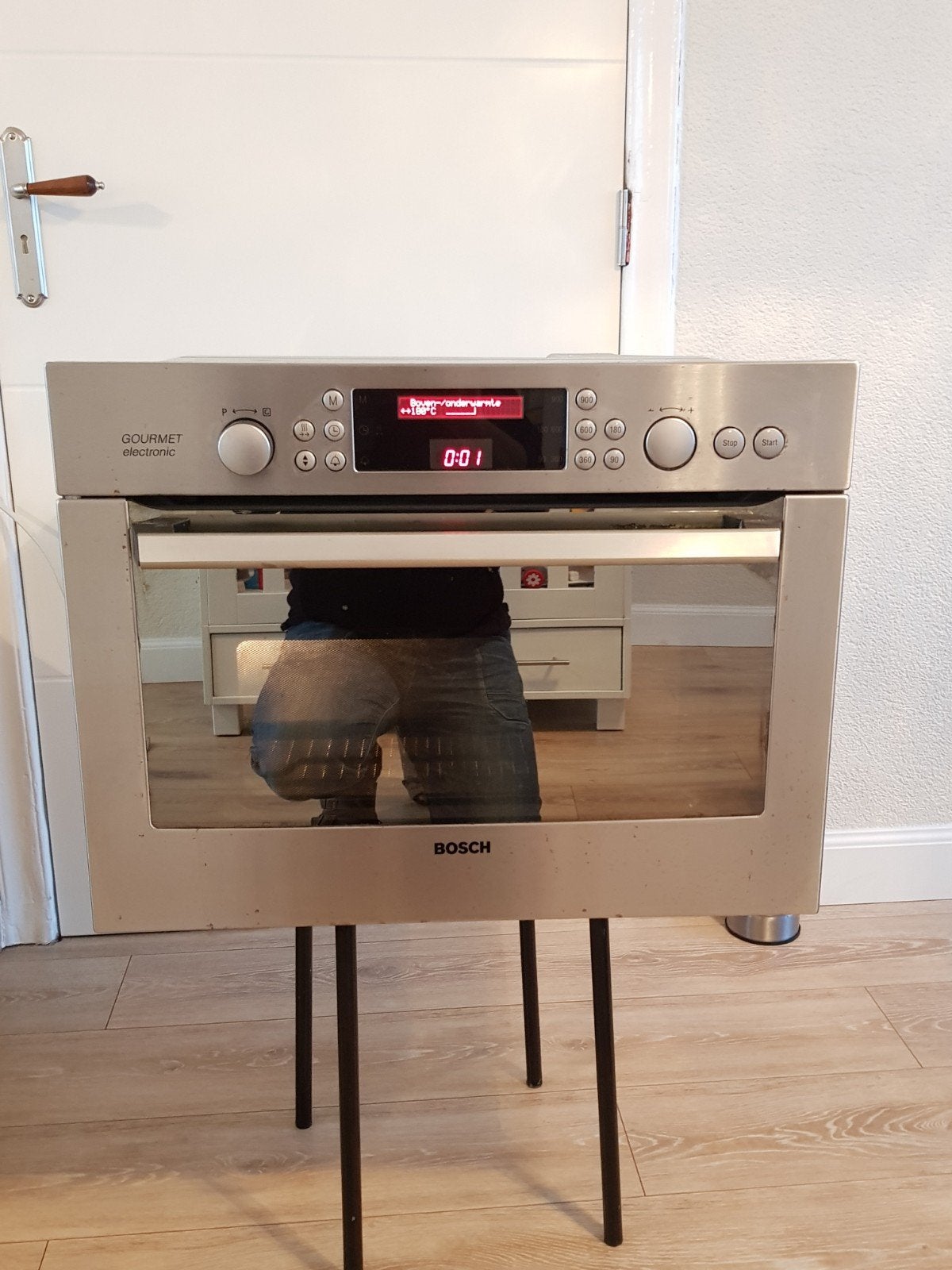 LUXE BOSCH RVS INBOUW COMBI OVEN MAGNETRON, Witgoed en Apparatuur, Ovens, Zo goed als nieuw, Hete lucht, Ophalen