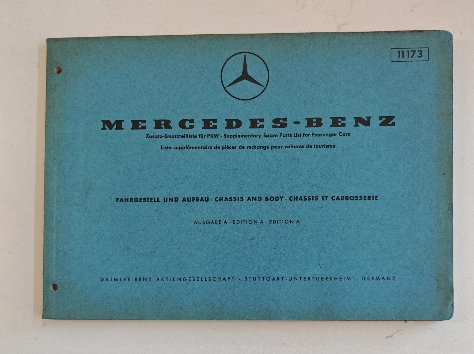 Mercedes-Benz Onderdelenlijst Personenauto's, Auto diversen, Ophalen of Verzenden