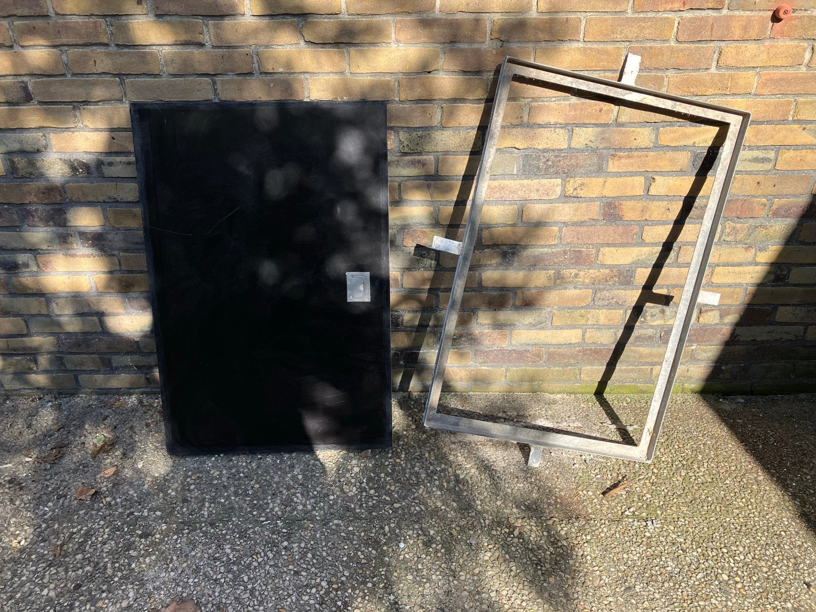Luik met gegalvaniseerd frame, Doe-het-zelf en Verbouw, Platen en Panelen, Ophalen, Gebruikt, Betonplex