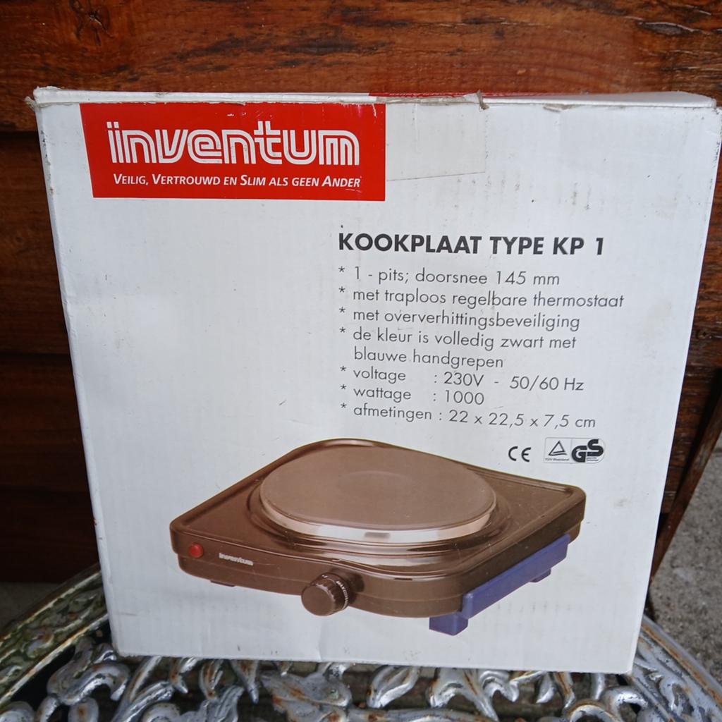 Inventum Kookplaatje KP 1 - Ideaal voor Kampeerders!, Ophalen, Gebruikt