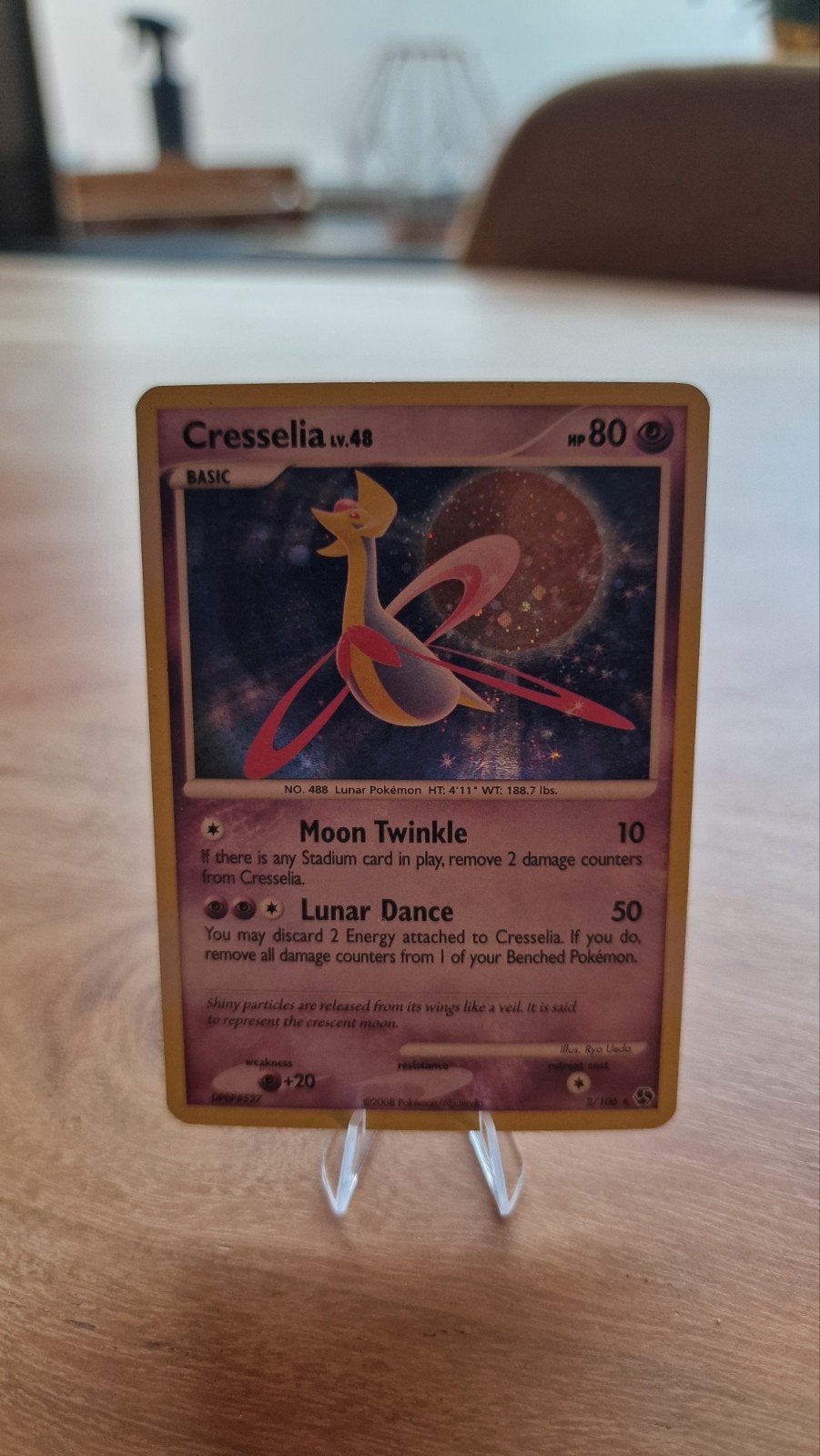 Cresselia LV.48 Pokémon Kaart - DPBP#527 2/106, Ophalen of Verzenden, Gebruikt, Losse kaart, Foil