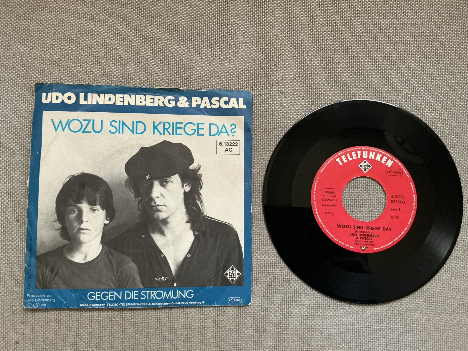Single vinyl. Udo Lindenberg & Pascal. Wozu sind kriege da?, Ophalen of Verzenden, Gebruikt, Pop
