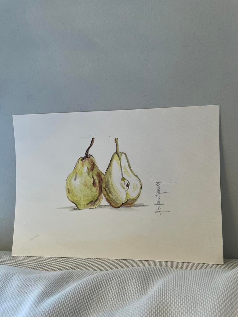 Aquarel tekening peren A4, Ophalen of Verzenden