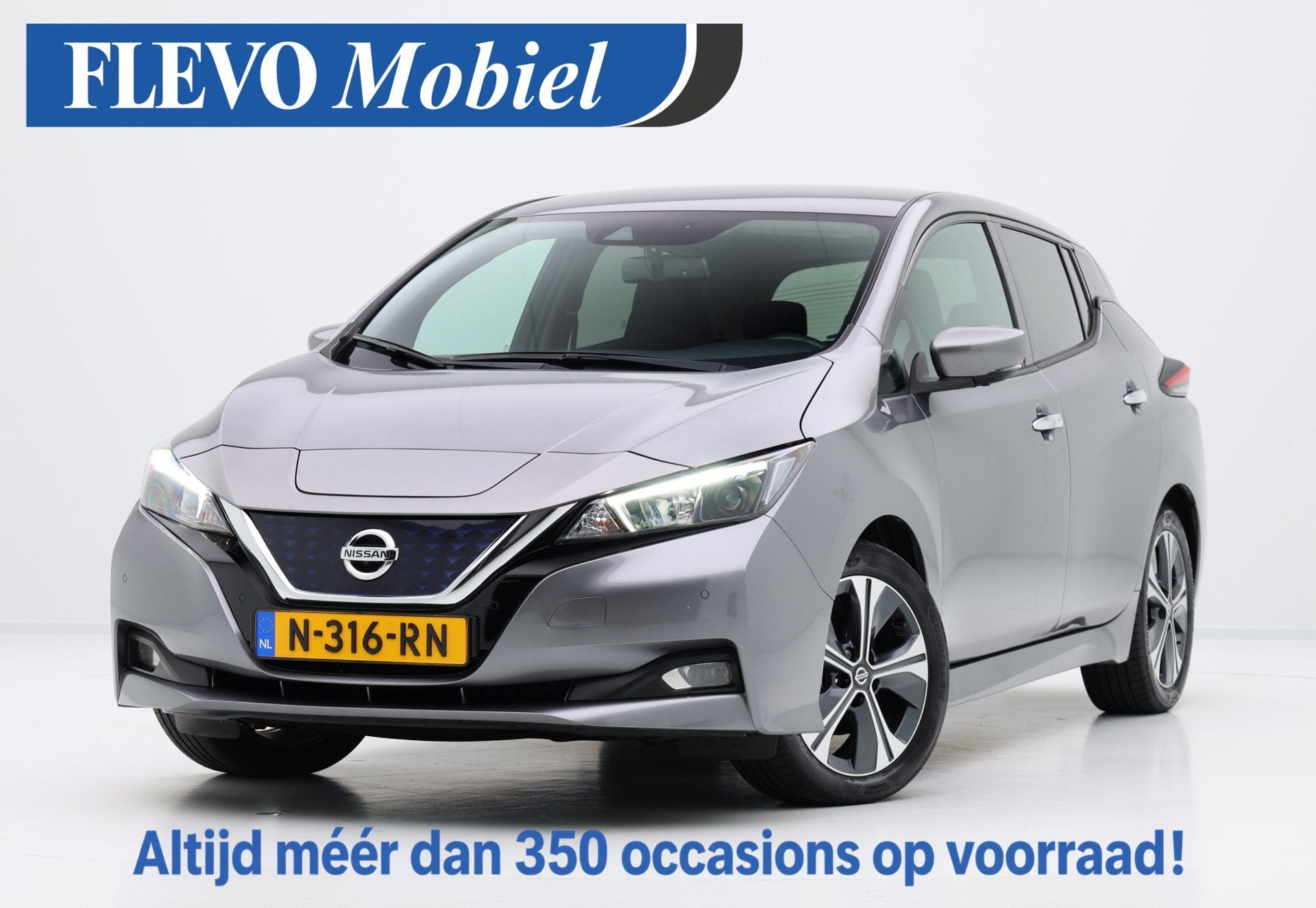 Nissan LEAF N-Connecta 40 kWh Aut. Cam|Clima|Navi|LMV, Auto's, Dealer onderhouden, Stof, Gebruikt, 150 pk