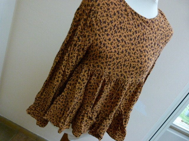Tuniek blouse ZARA bruintinten, maat M 38 40, Maat 38/40 (M), Overige kleuren, Zara, Ophalen of Verzenden