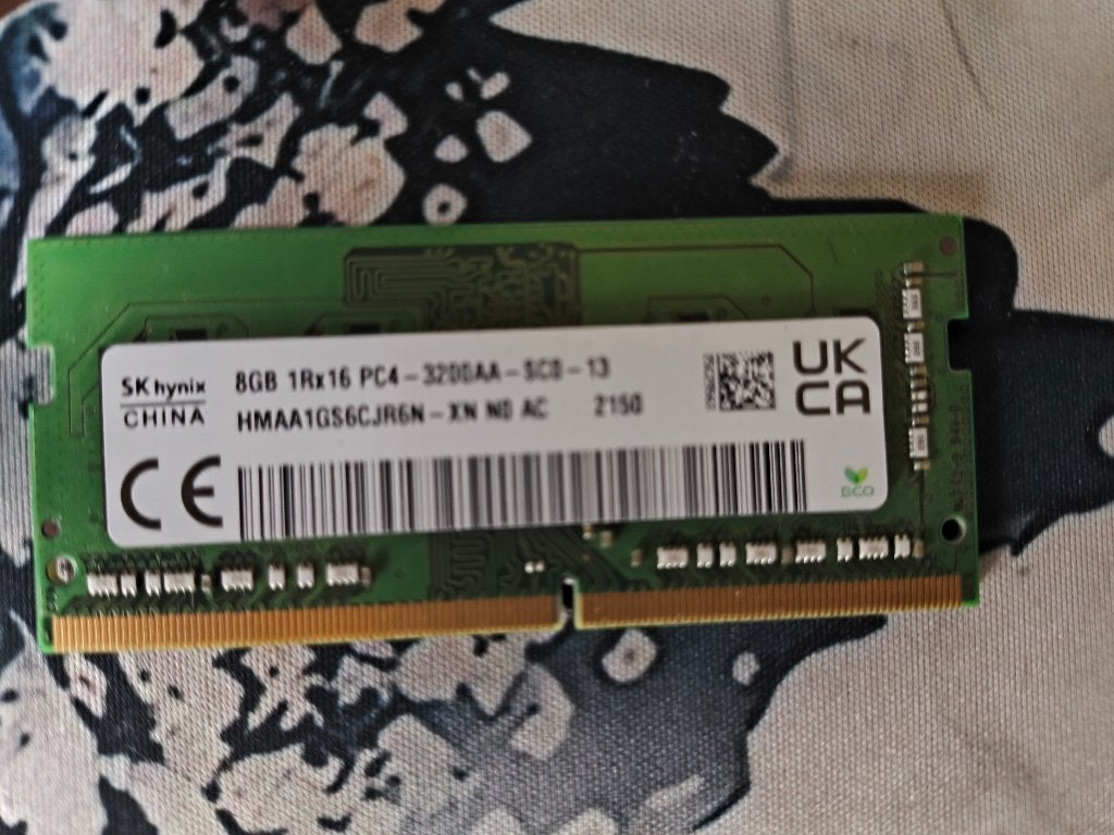 16Gb SODIMM SK Hynix DDR4 3200AA (2X8Gb), Computers en Software, RAM geheugen, Gebruikt, DDR4, Ophalen of Verzenden, Laptop