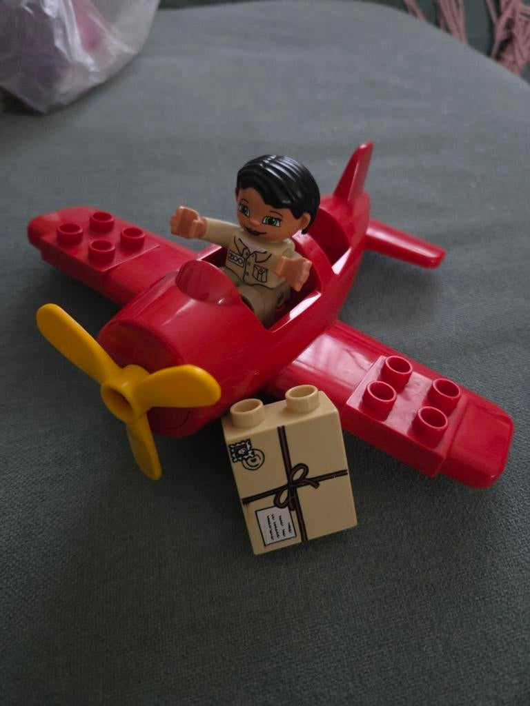 Duplo Vliegtuig met Piloot en Pakketje, Kinderen en Baby's, Speelgoed | Duplo en Lego, Ophalen of Verzenden