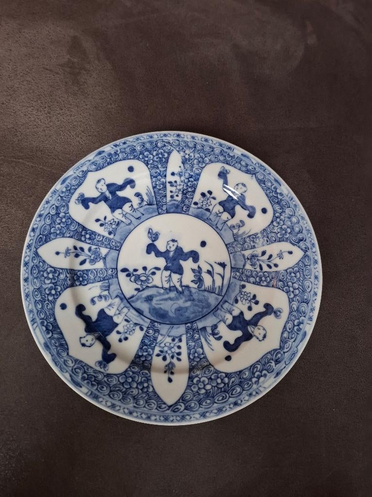 Chinees porselein bord wandbord ca 19e eeuw 23cm, Antiek en Kunst, Antiek | Porselein, Ophalen of Verzenden