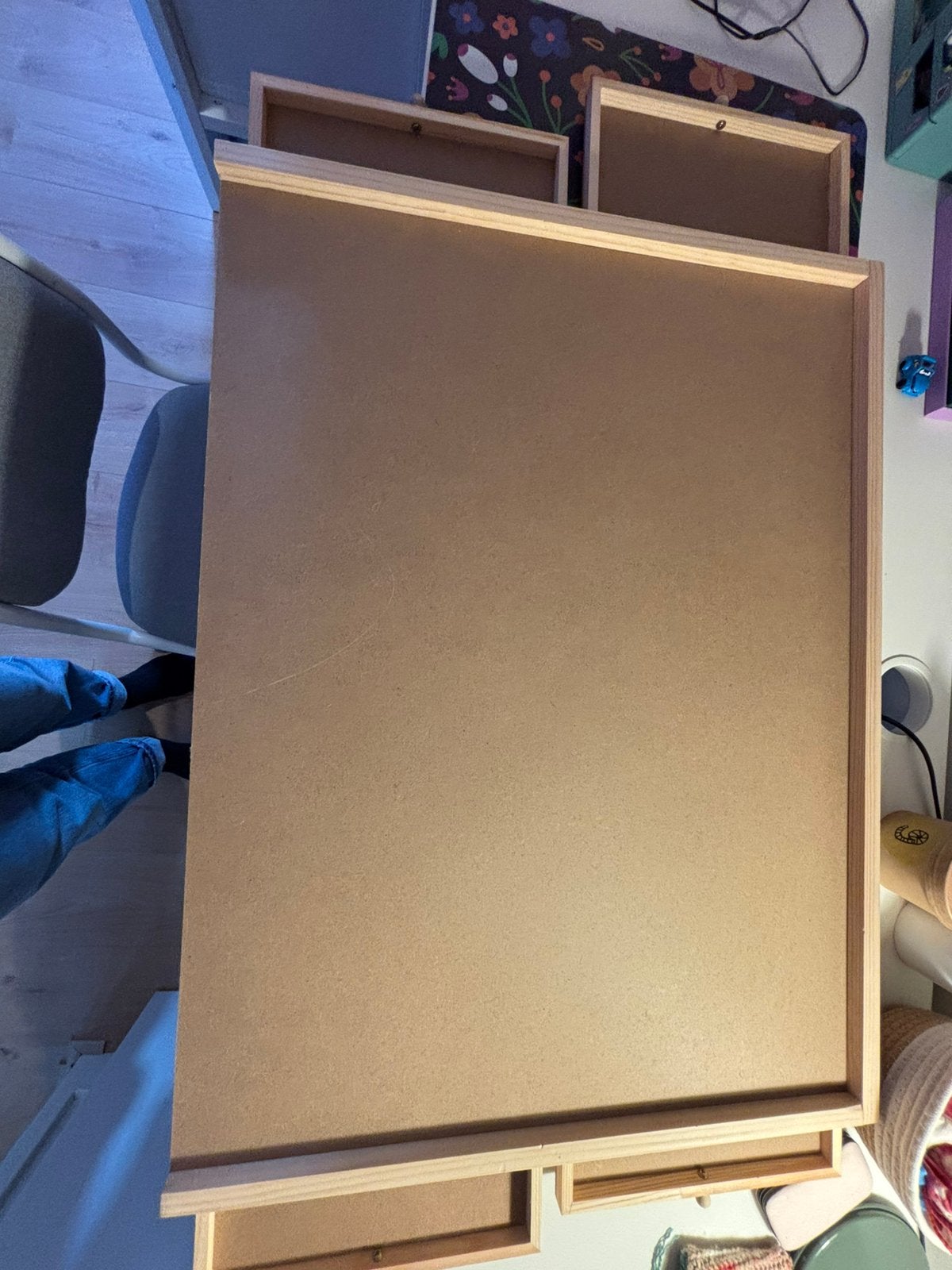 Houten puzzelbord 70x50cm 1000stuks, Ophalen, 500 t/m 1500 stukjes, Zo goed als nieuw