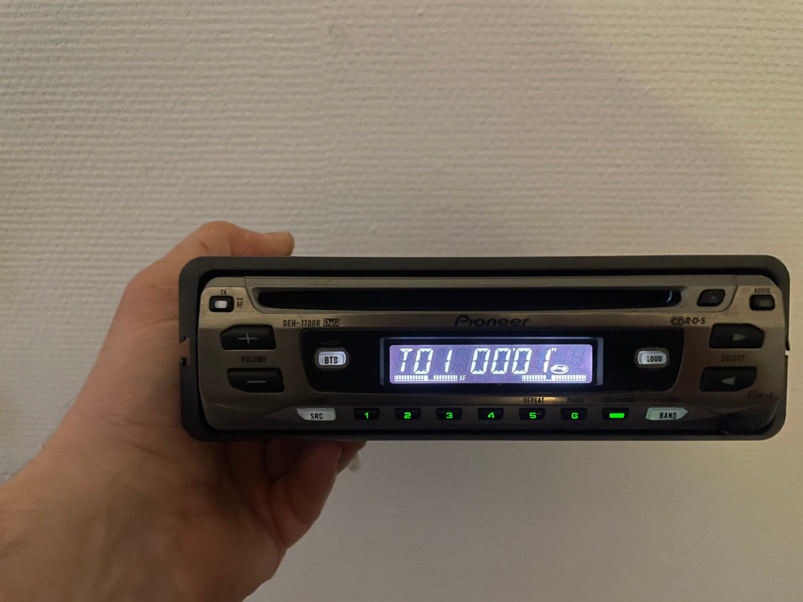 Frontje / frontpanel van Pioneer DEH-1700R, Ophalen of Verzenden, Zo goed als nieuw