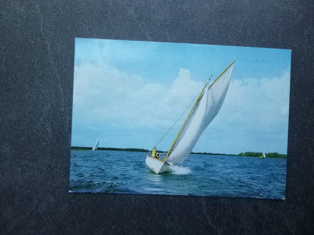 groeten uit de Kaag, zeilboot 1970, Ophalen of Verzenden, 1980 tot heden, Gelopen, Noord-Brabant