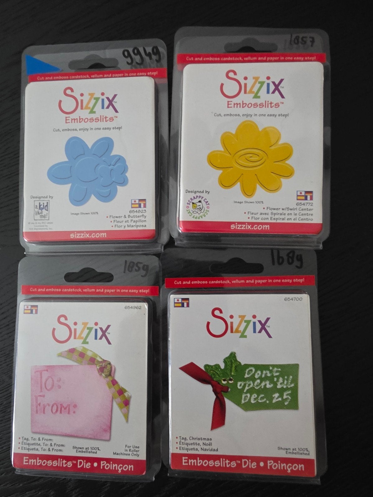 Sizzix Embosslits snij- en embossingmallen (nieuw), Gereedschap of Toebehoren, Nieuw, Geschikt voor karton, Overige merken