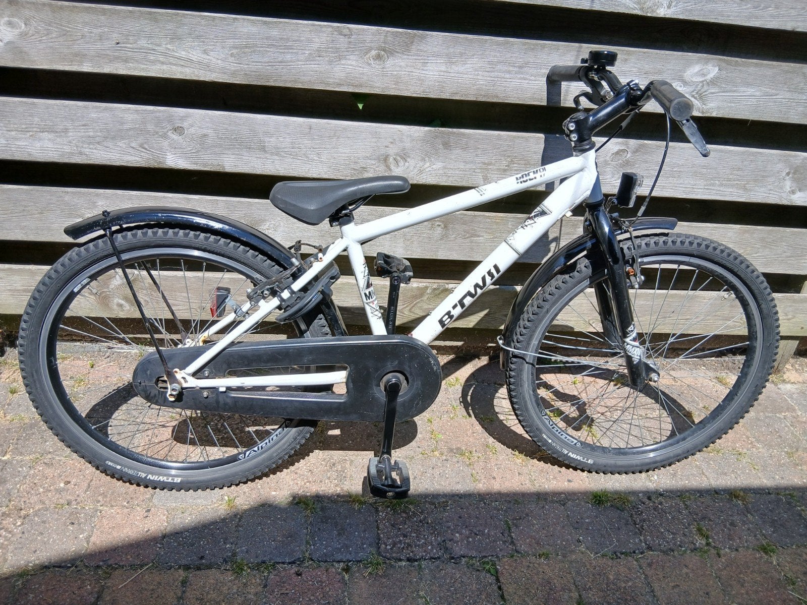 Stoere Btwin Rockrider jongensfiets 24 inch z.g.a.n, Ophalen, Terugtraprem, 24 inch, Rockrider
