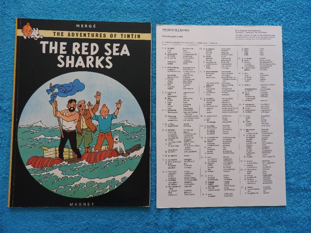 Tintin - The red sea Sharks - Kuifje - Engelse uitgave, Eén stripboek, Ophalen of Verzenden, Zo goed als nieuw