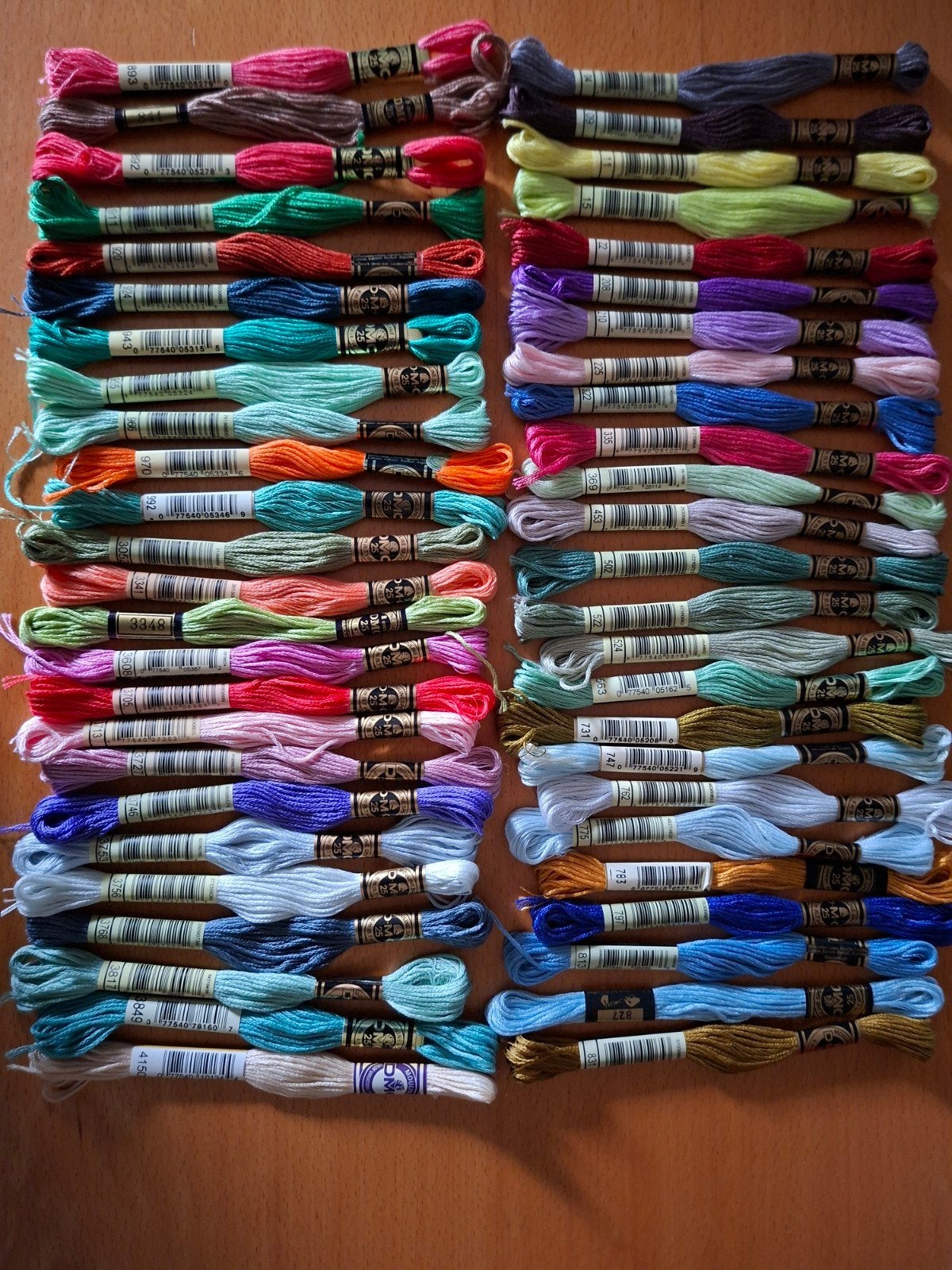 DMC borduurgaren 50 verschillende kleuren, Nieuw, Ophalen of Verzenden, Handborduren, Borduurgaren of Zijde