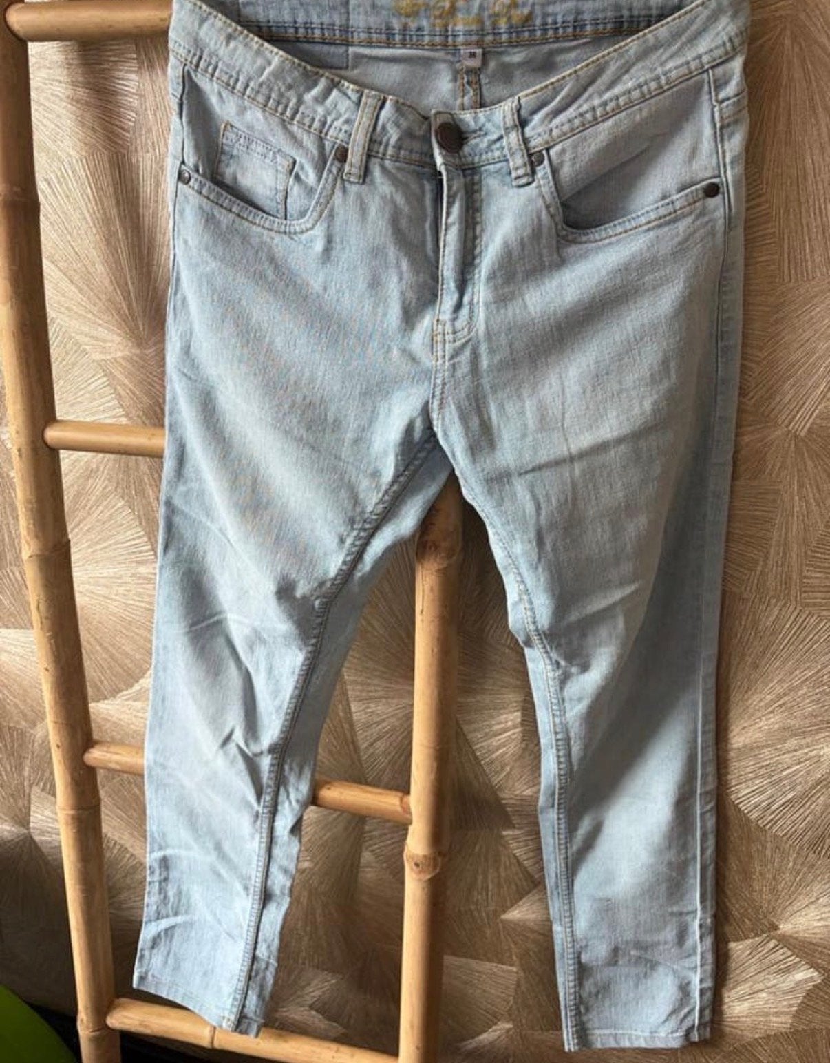 Dames spijkerbroek maat 36 - Denim Dept. Lichtblauw, Kleding | Dames, Ophalen of Verzenden, Gedragen, Blauw, W28 - W29 (confectie 36)