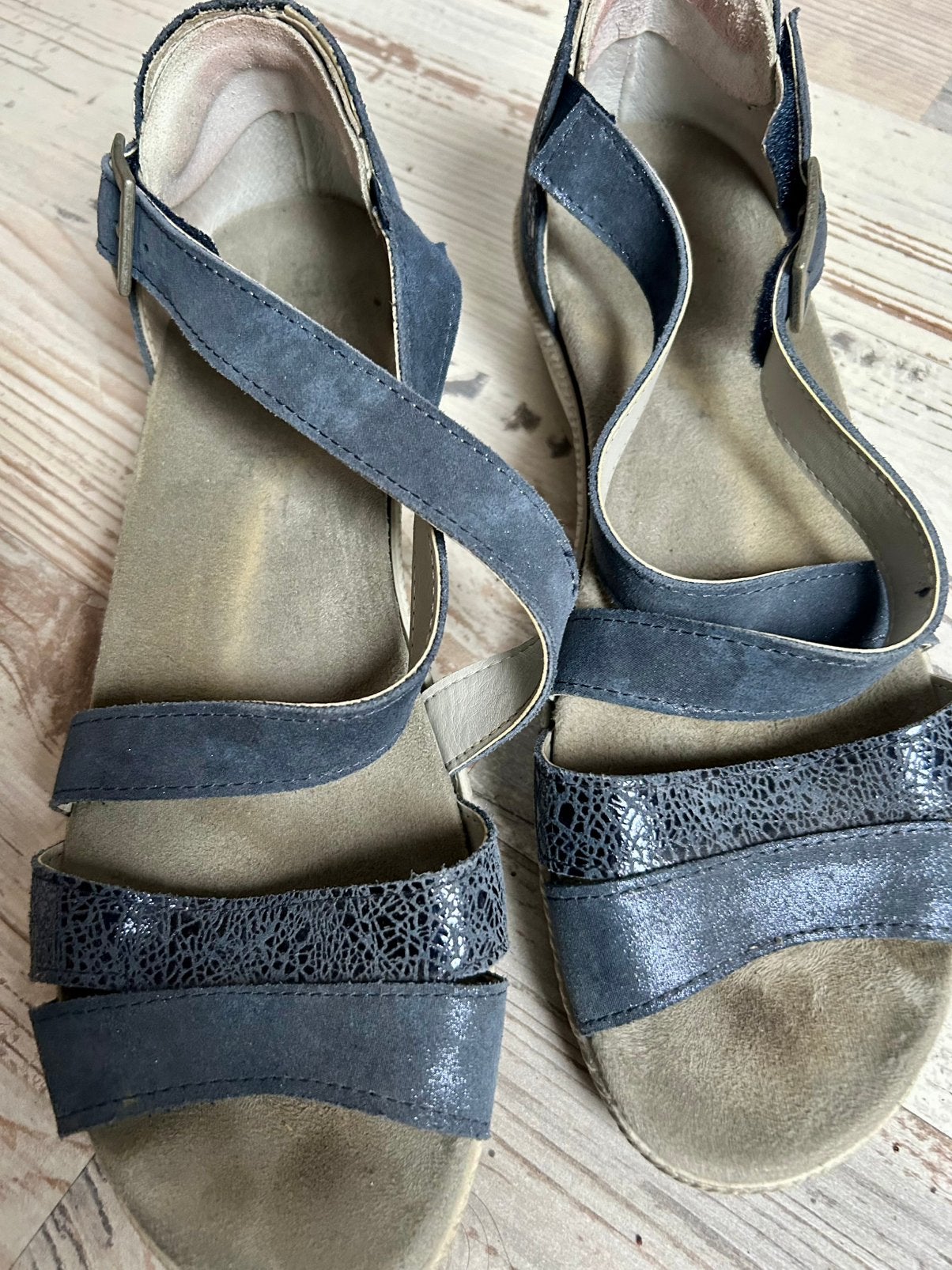 Choizz comfortabele sandalen bovenwerk leer uitneembare zool, Ophalen of Verzenden, Zo goed als nieuw, Sandalen of Muiltjes