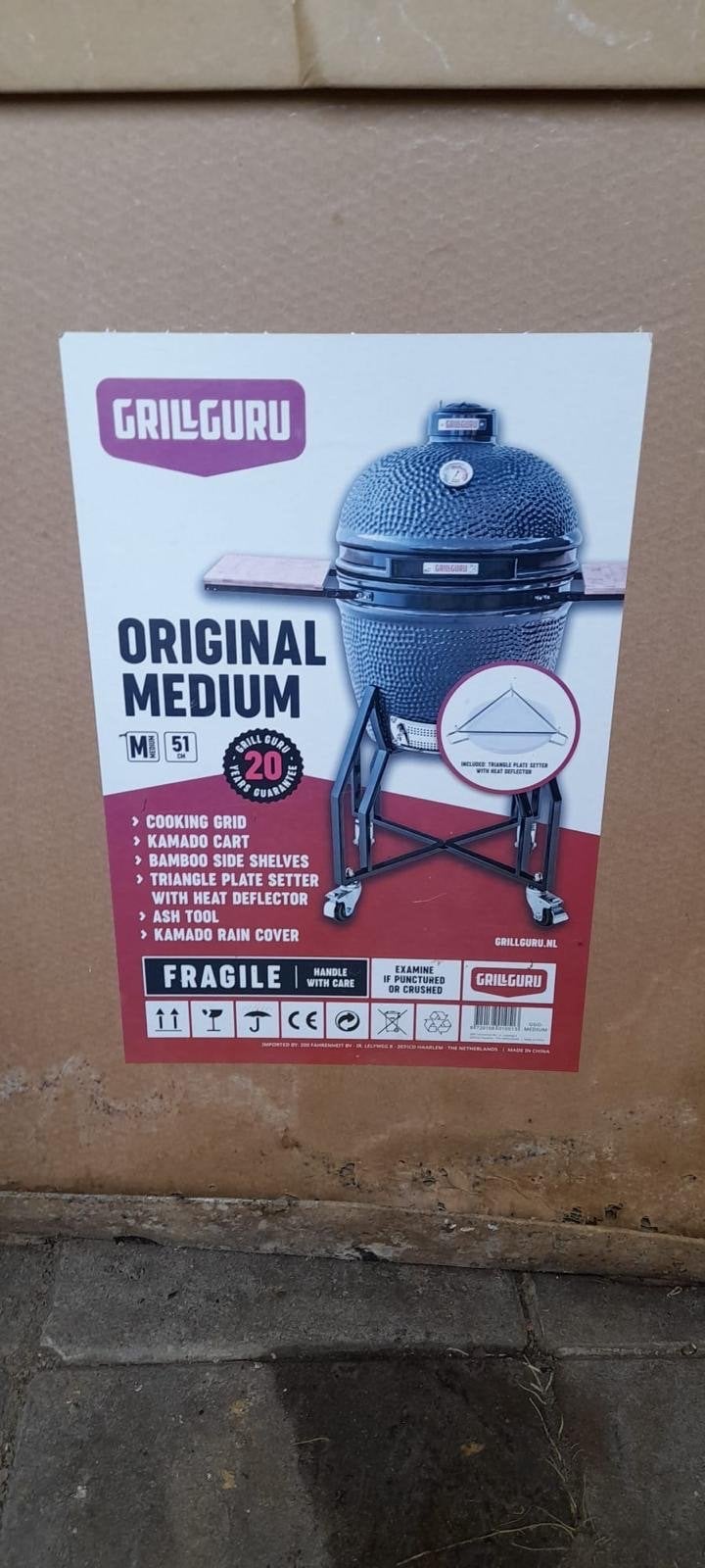 Grill Guru Original Medium Kamado BBQ 51 cm - Nieuw in doos!, Ophalen, Nieuw