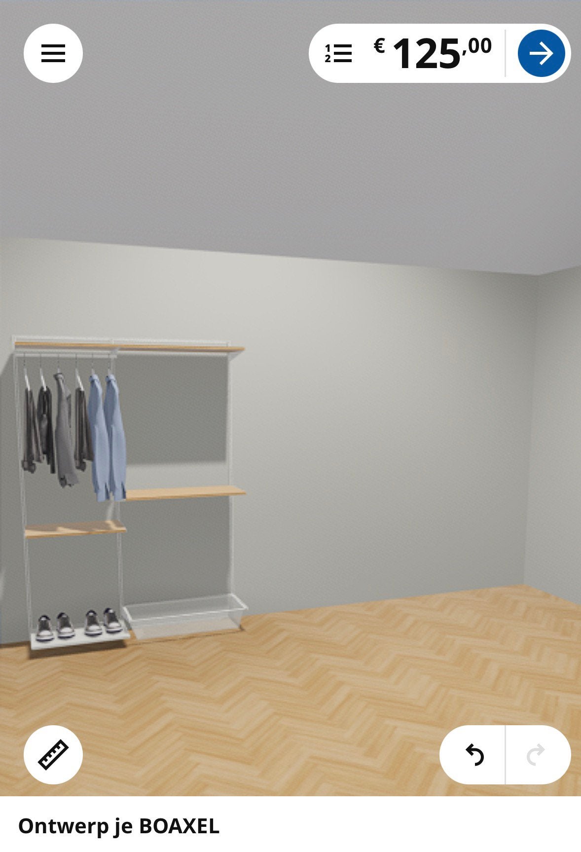 Ikea Boaxel kast systeem, Ophalen, Nieuw, 100 tot 150 cm, 200 cm of meer