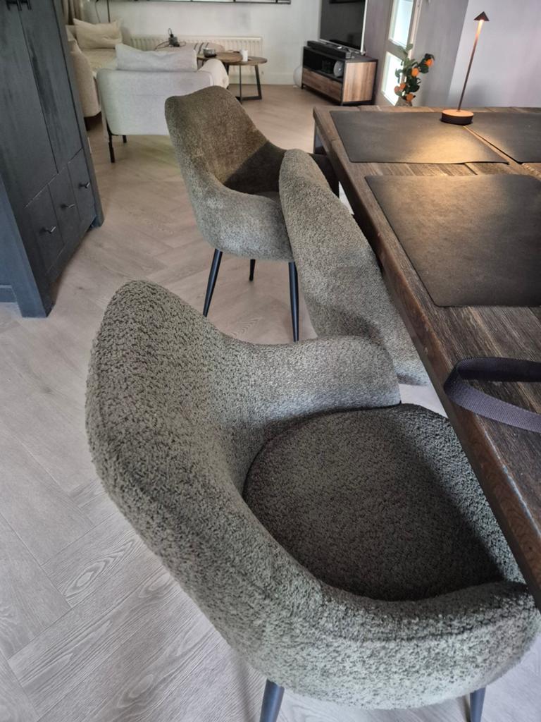 6 Teddy eetkamerstoelen van Leen Bakker, Ophalen of Verzenden, Zo goed als nieuw, Overige kleuren, Vier