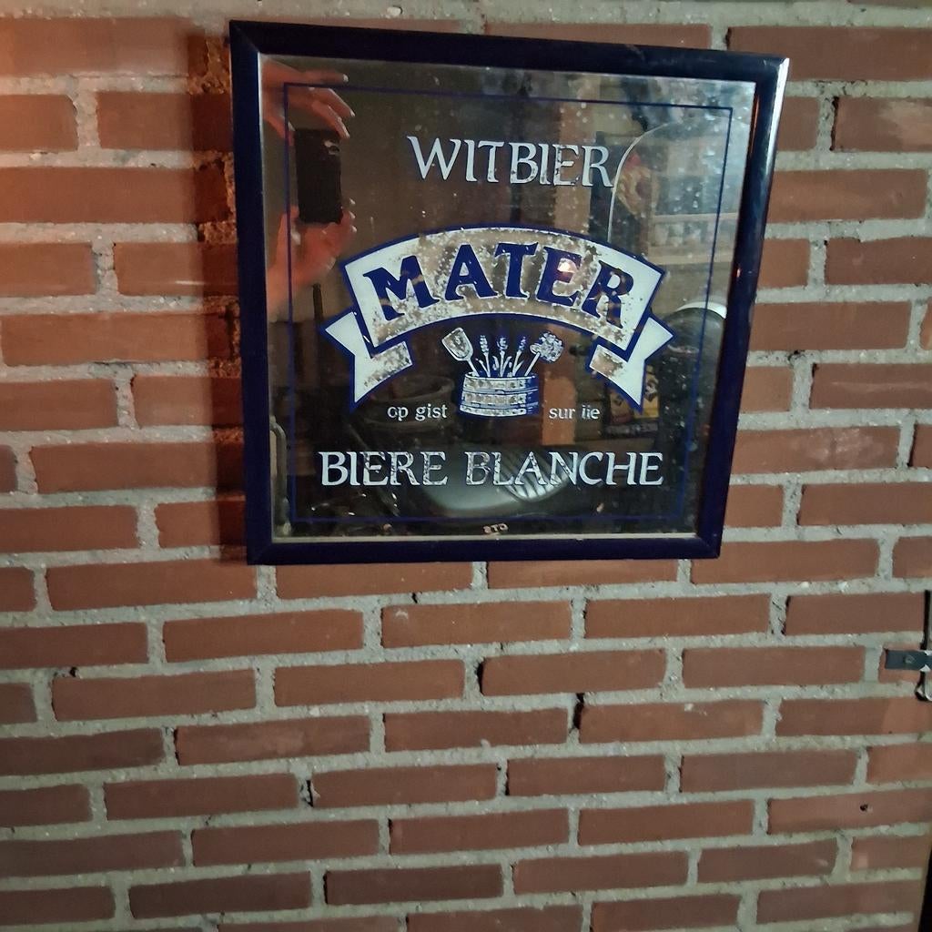 Maters spiegel, Verzamelen, Ophalen of Verzenden, Reclamebord