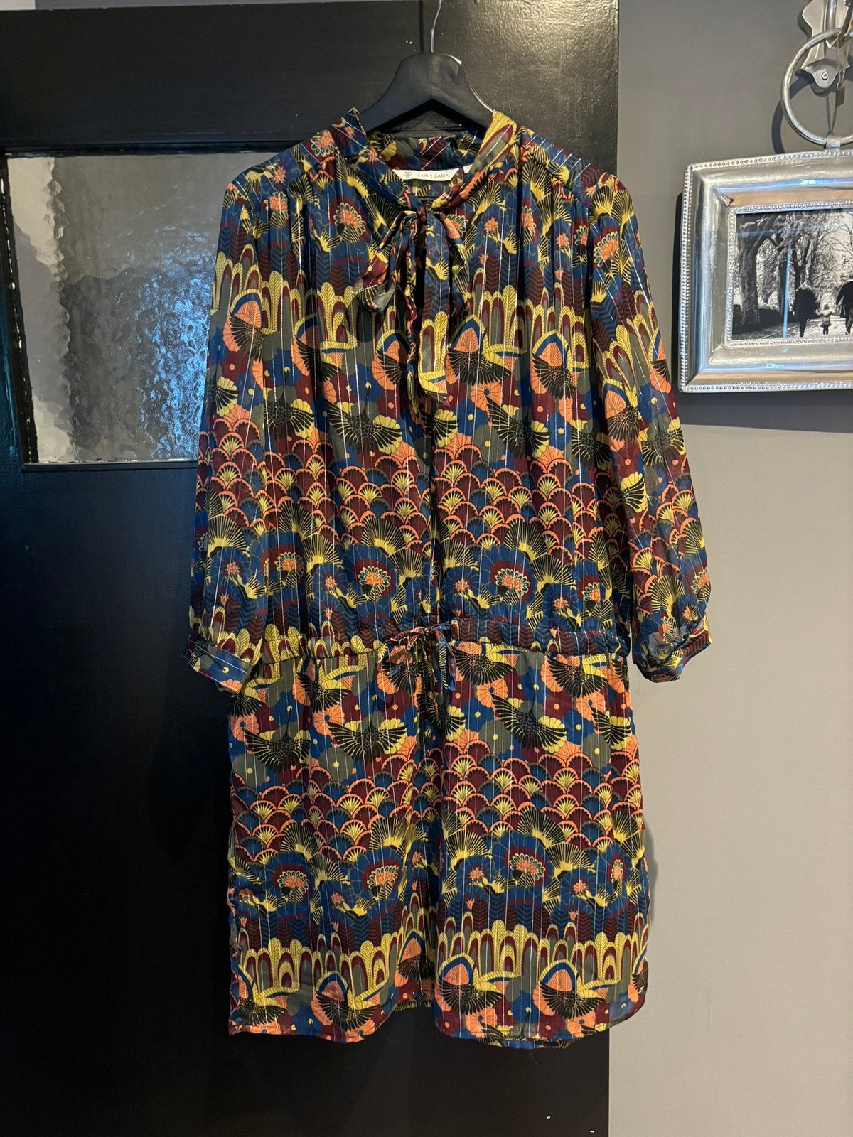 Loom & lace jurk maat xl 42, Meerkleurig, Maat 42/44 (L), Ophalen of Verzenden, Zo goed als nieuw