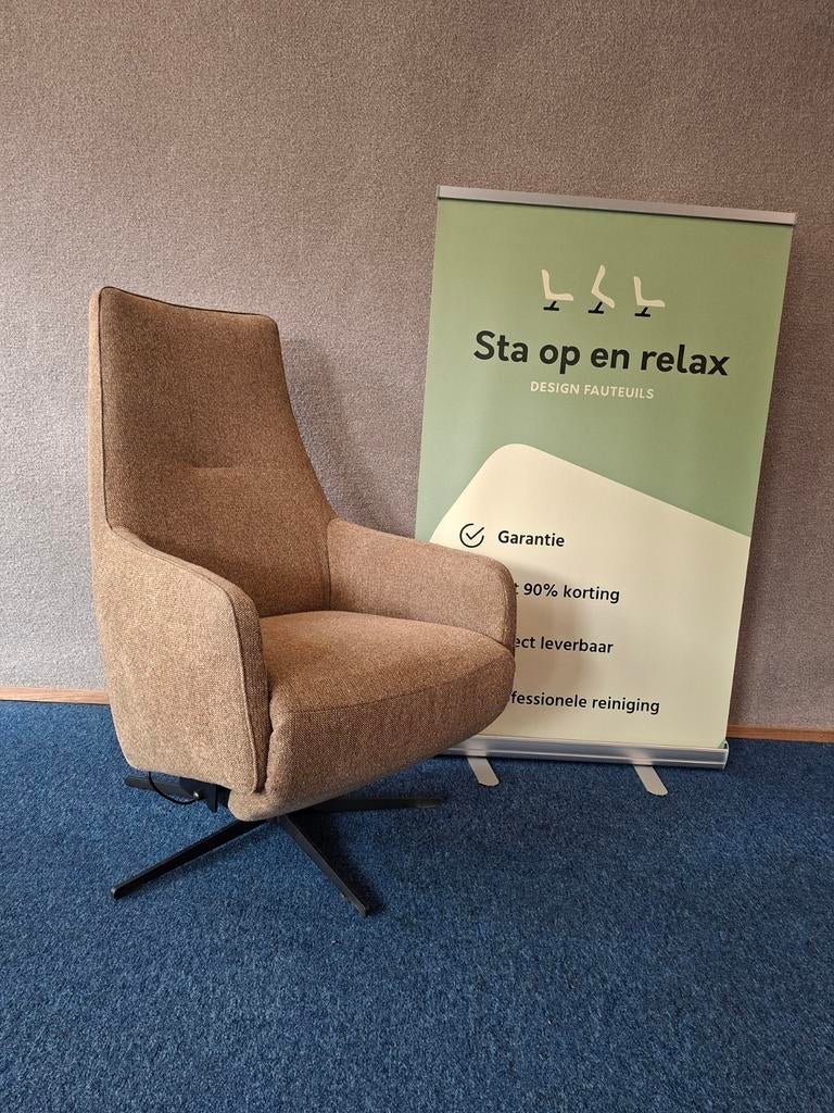 Sta op relax fauteuil prominent SHOW Model  op accu 🔋, Minder dan 75 cm, Hoofdstraat 60 Schijndel, Ophalen of Verzenden, Zo goed als nieuw