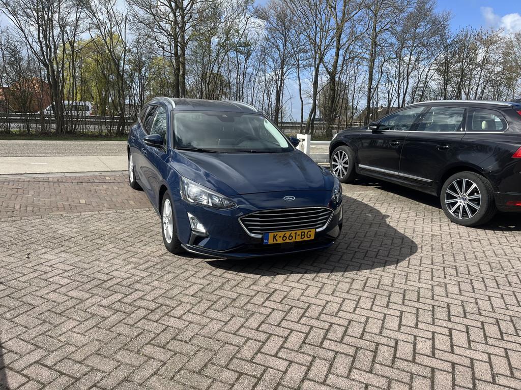 Ford FOCUS Wagon 1.0 EcoBoost Hybrid Trend Edition Business, Auto's, Gebruikt, Blauw, Origineel Nederlands, Hybride Elektrisch/Benzine