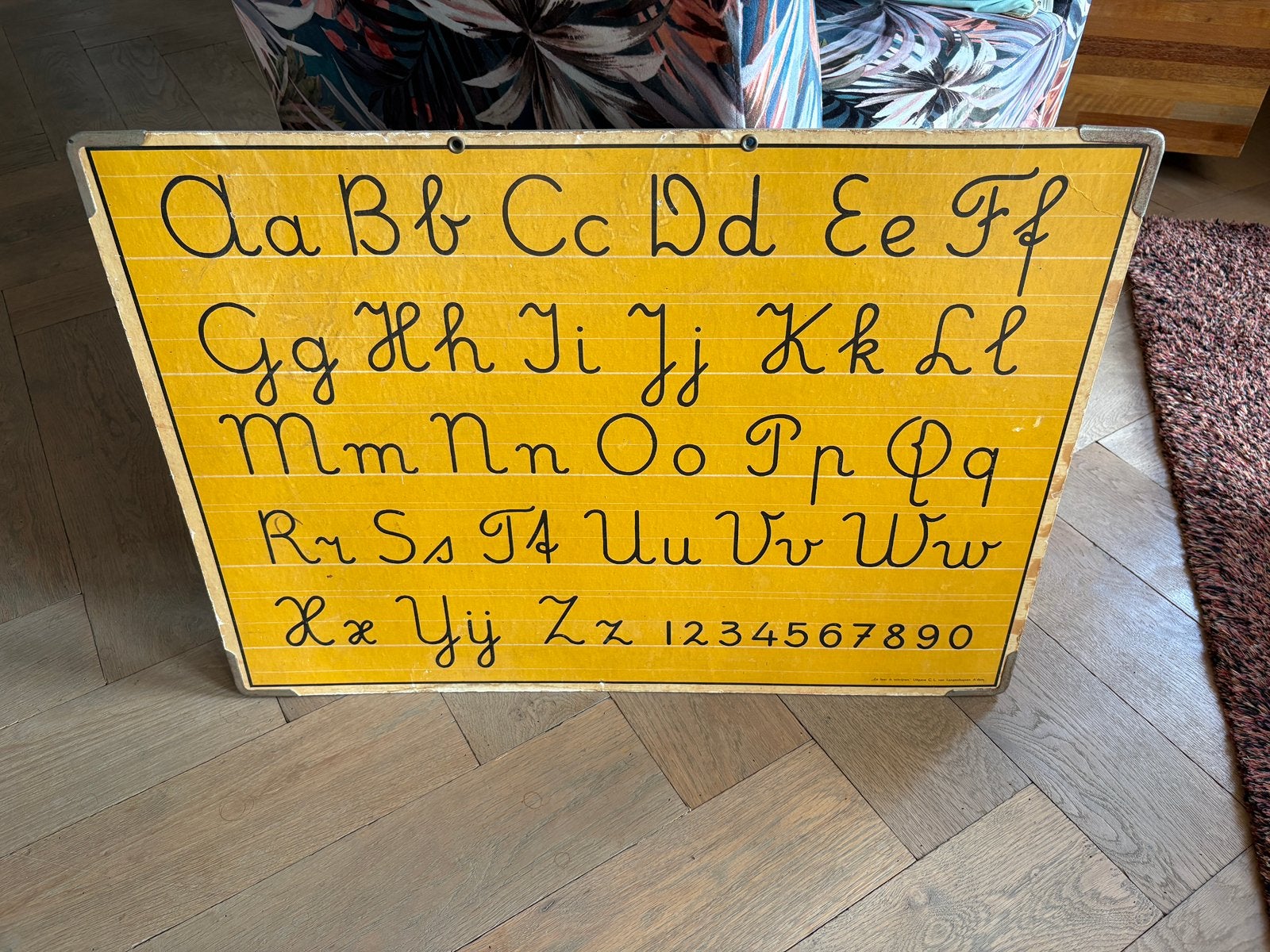 Letterkaart schoolkaart, Antiek en Kunst, Ophalen of Verzenden, Overige thema's