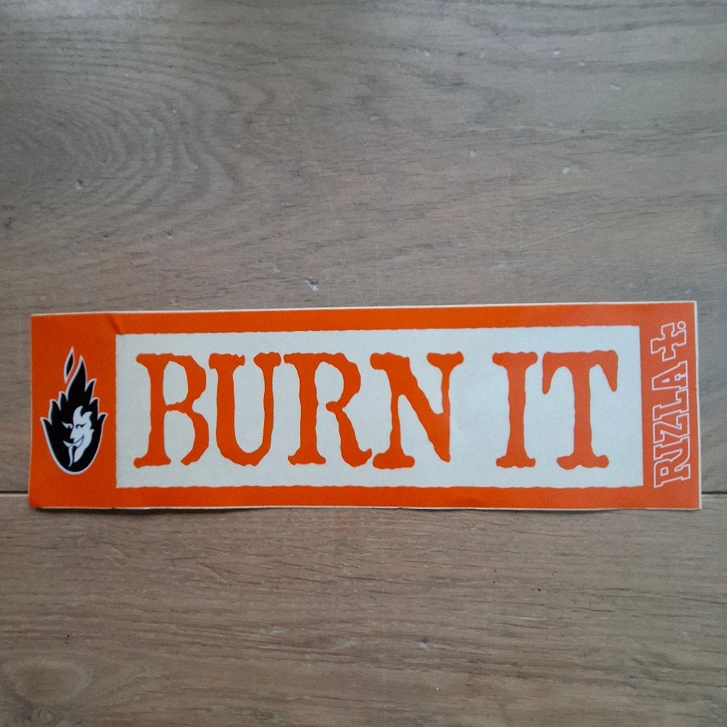 Sticker burn it rizla vloeitjes truckstar nieuw, Ophalen of Verzenden, Nieuw, Merk