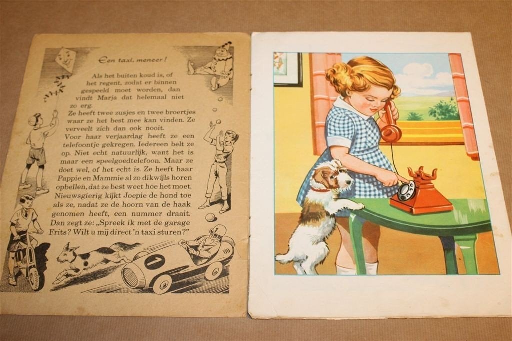 Spelende Kinderen — Vintage Prentenboek Jaren 50, Ophalen of Verzenden, Gelezen