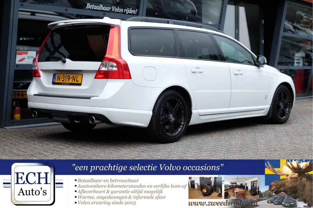 Volvo V70 2.5T 231 pk R-Design, Schuifdak, Leer, Trekhaak, Auto's, Voorwielaandrijving, Gebruikt, Met garantie (alle), Overige brandstoffen