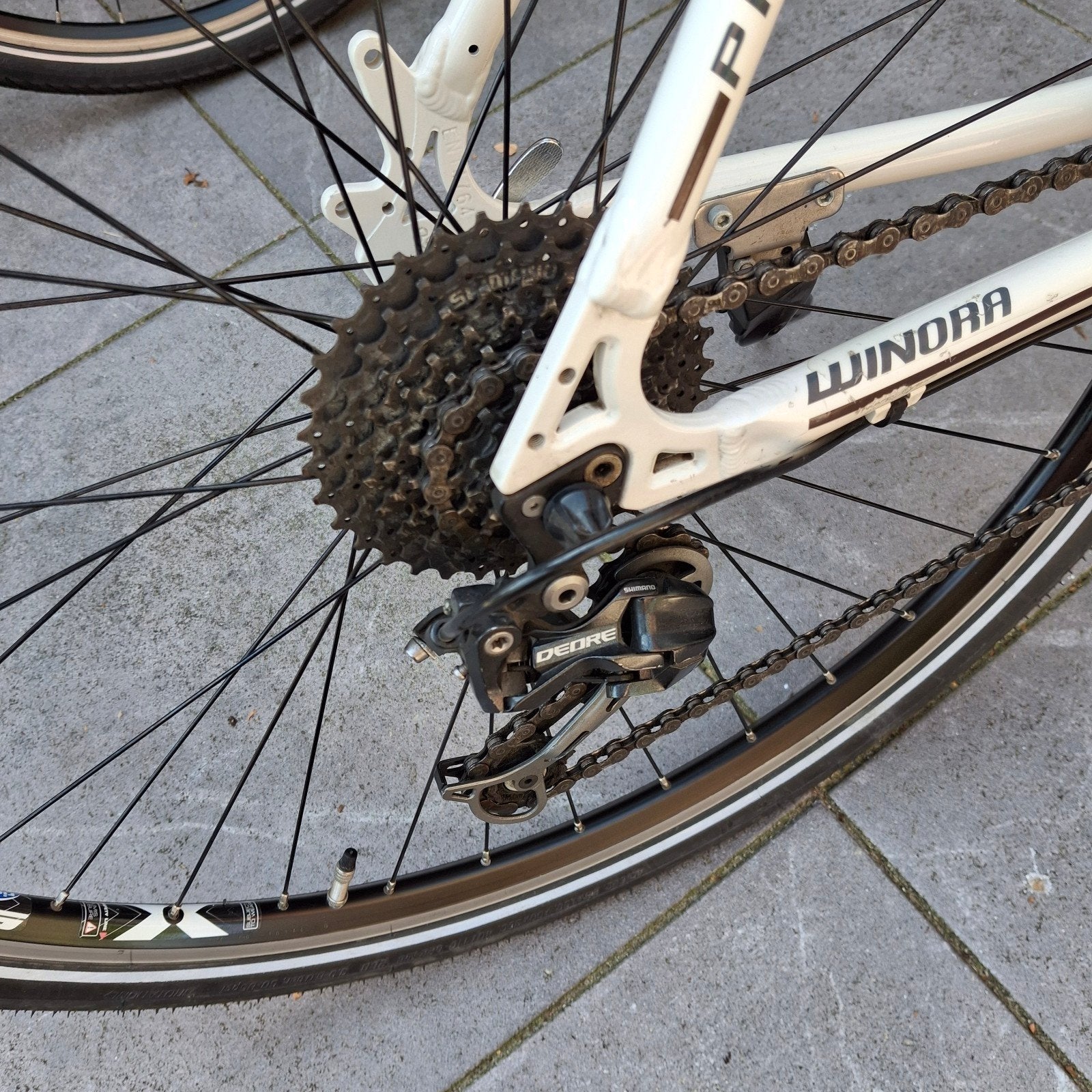Winora Dakar en Winora Paris - Twee hybride fietsen, 28 inch, Velgrem, Meer dan 20 versnellingen, Ophalen