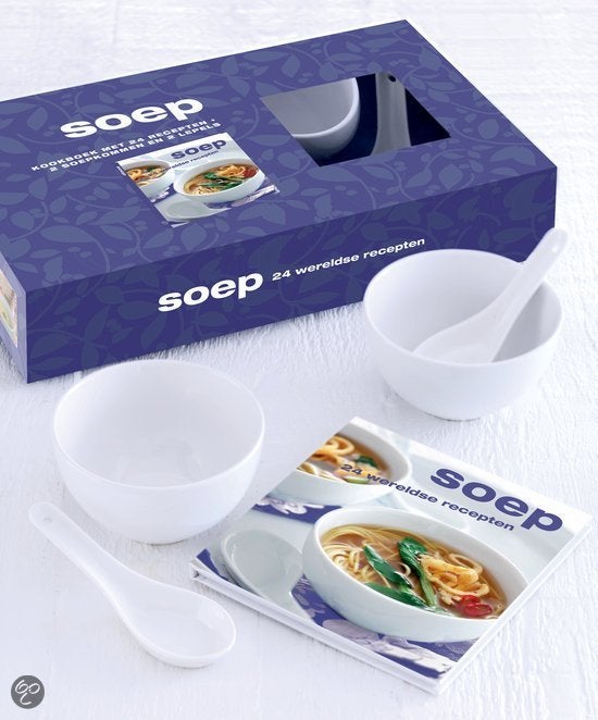 Nieuw Cadeaubox Soep Kookboek, kommen & soeplepels, Verzenden, Nieuw