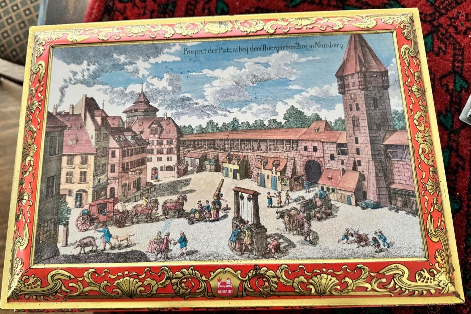 Vintage Otto Schmidt Lebkuchen Blikken Doos 1986, Verzamelen, Blikken, Ophalen