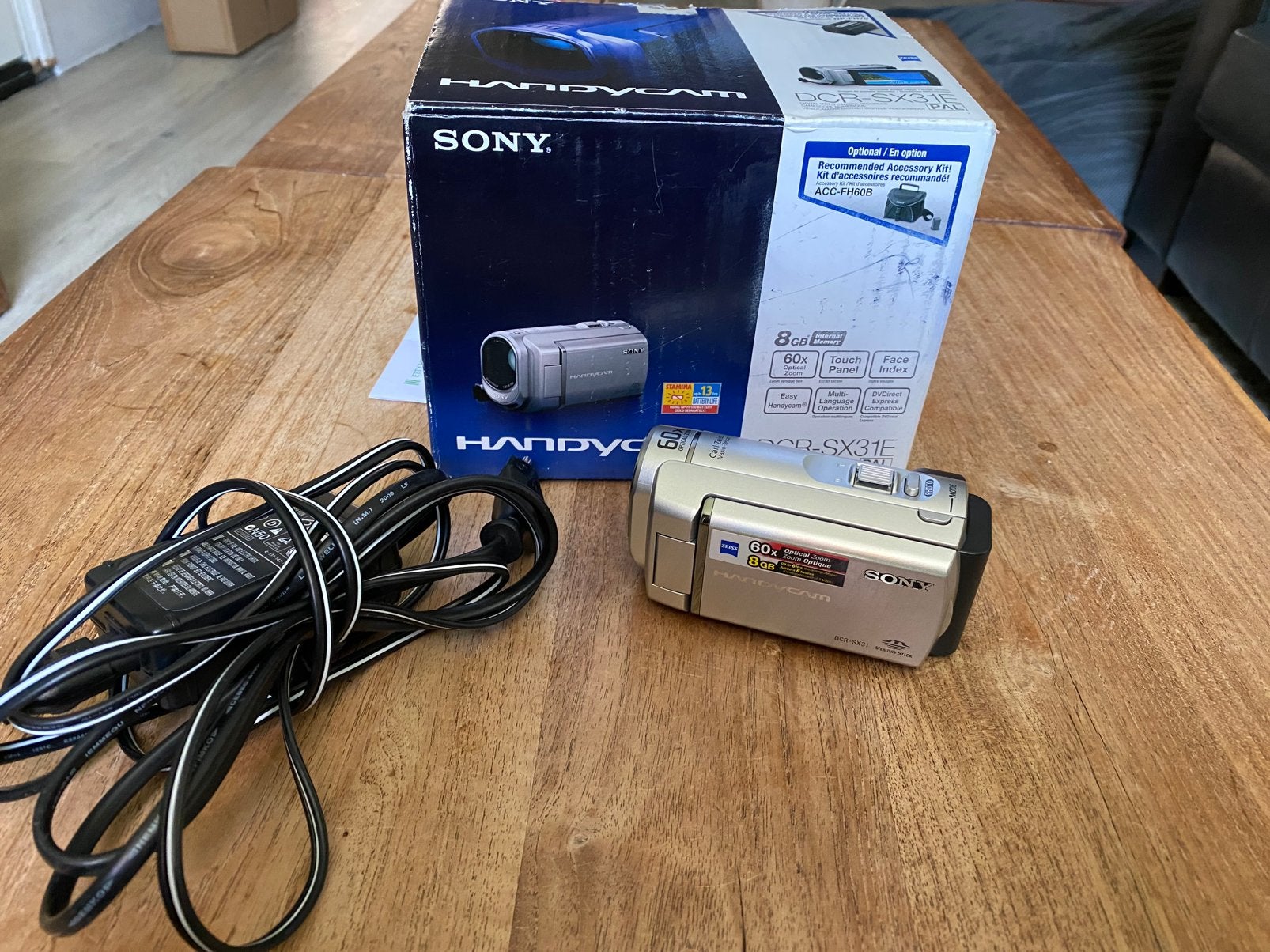 Sony handcam SX31E videocamera, Ophalen of Verzenden, Gebruikt, Sony, 20x of meer