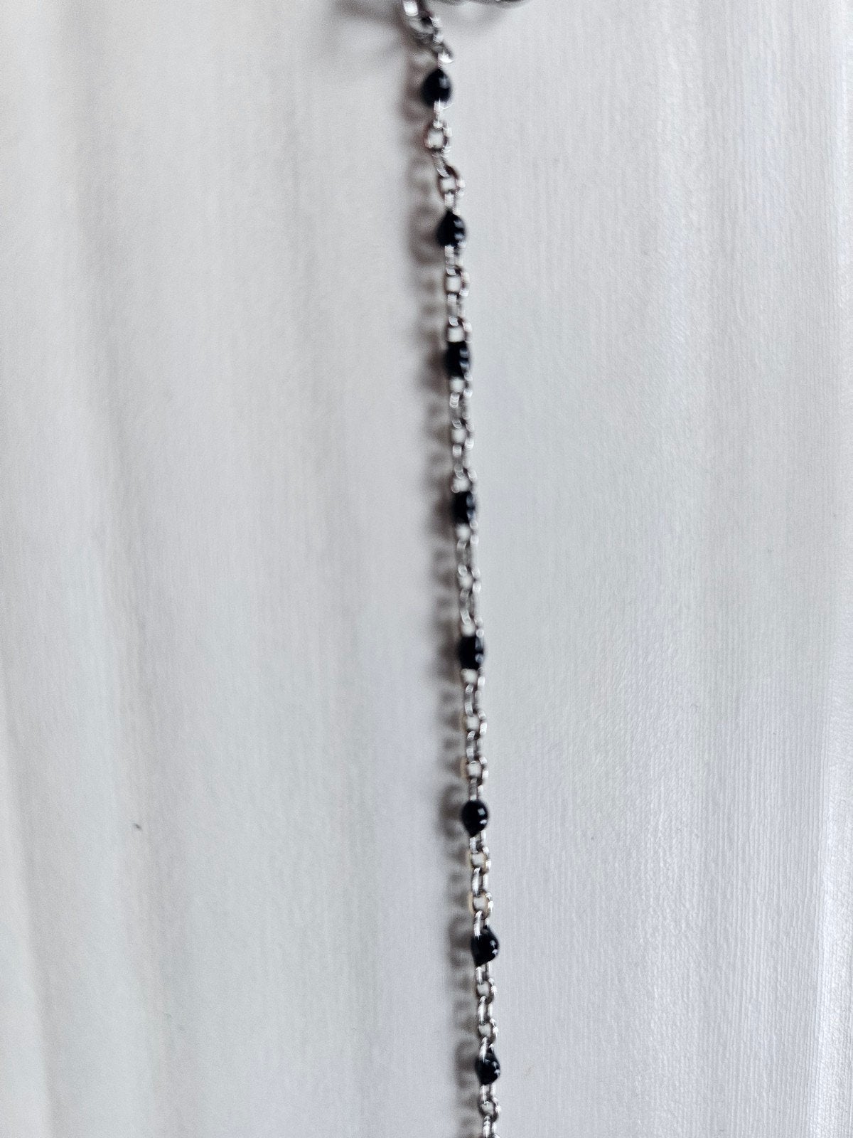 Enkelbandje, Ophalen of Verzenden, Nieuw, Zwart, Zilver