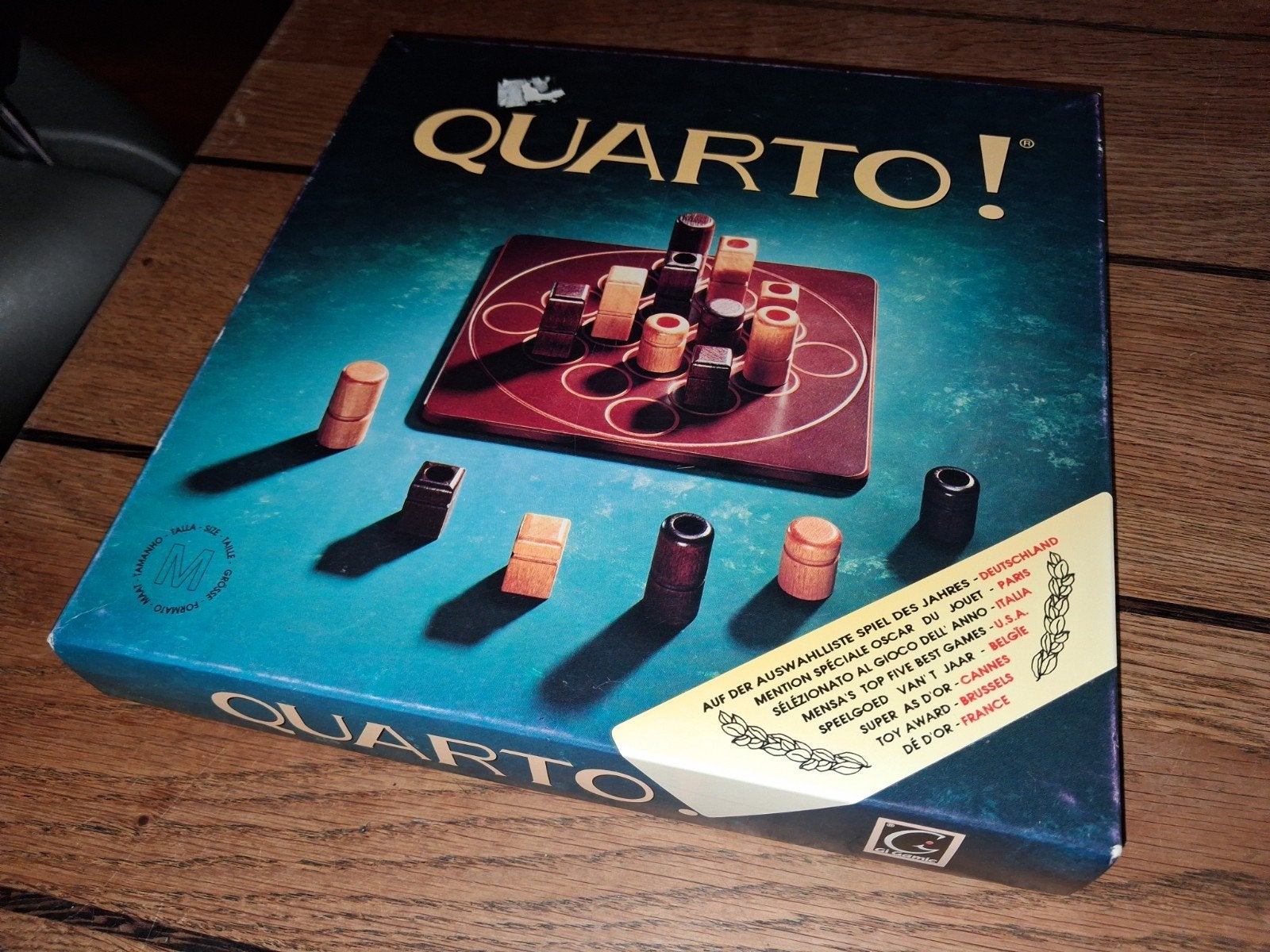 Quarto! Strategisch bordspel van Gigamic - Lobeco, Hobby en Vrije tijd, Een of twee spelers, Ophalen of Verzenden, Zo goed als nieuw