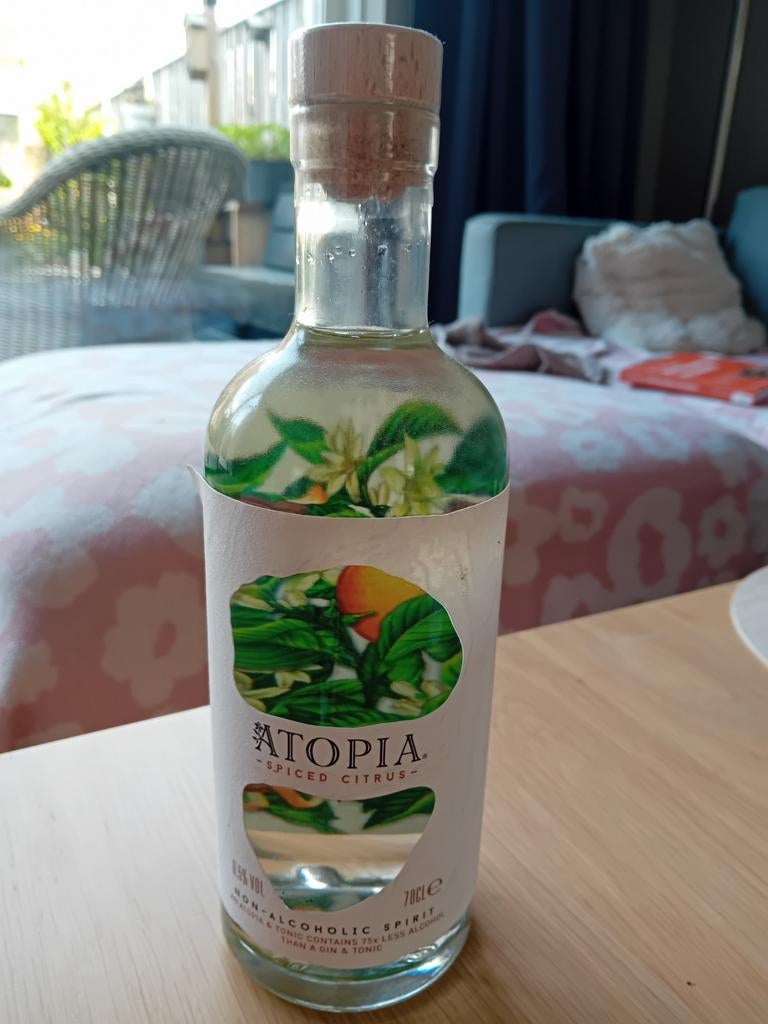 Leuke fles gin zonder alcohol ..ongeopend  fles voor de sier, Ophalen of Verzenden, Nieuw, Overige typen