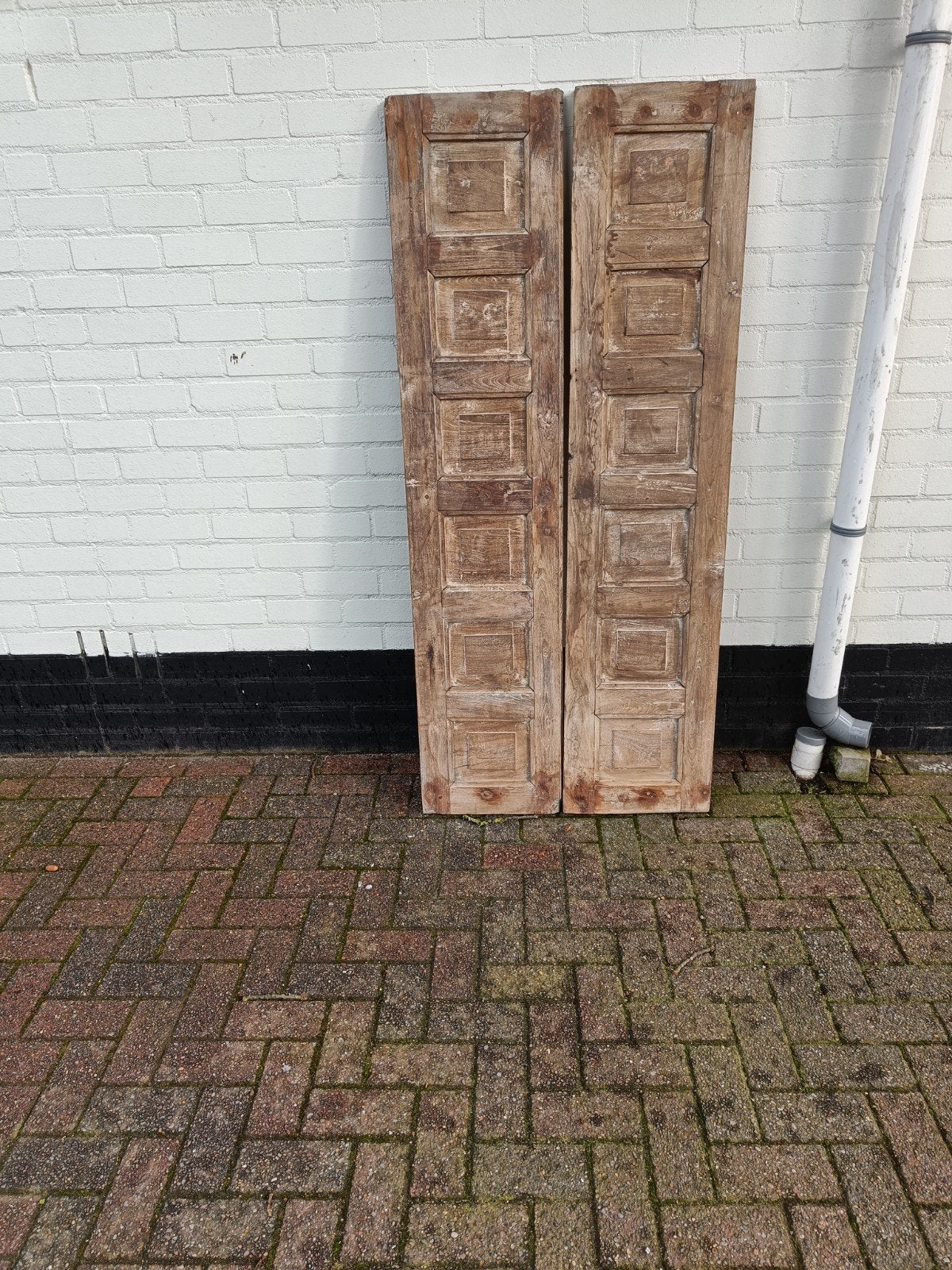 Mooie hardhouten luiken uit  India, Antiek en Kunst, Ophalen