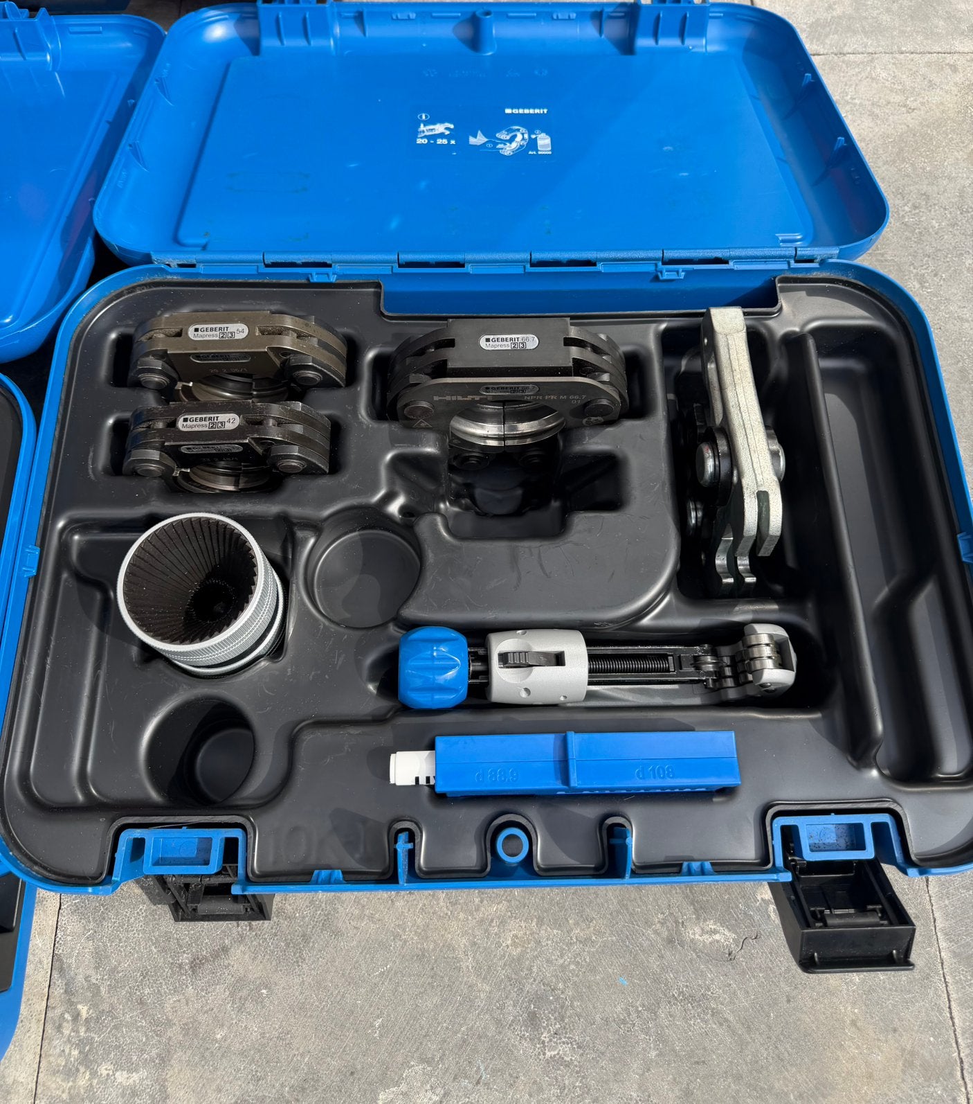 Perskettingen 42-54-66.7 vsh xpress mapress + adapter zb203a, Ophalen, Zo goed als nieuw