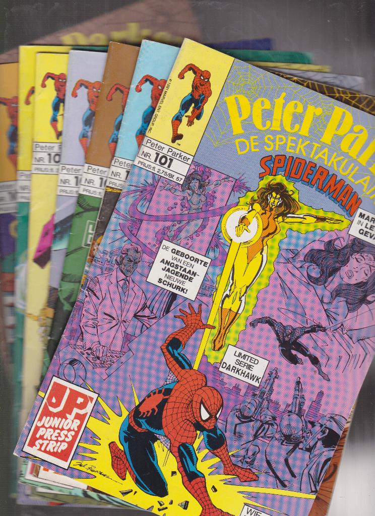 Peter Parker 99-100-101-102-103-104-105-106-107-108., Meerdere stripboeken, Verzenden, Gelezen