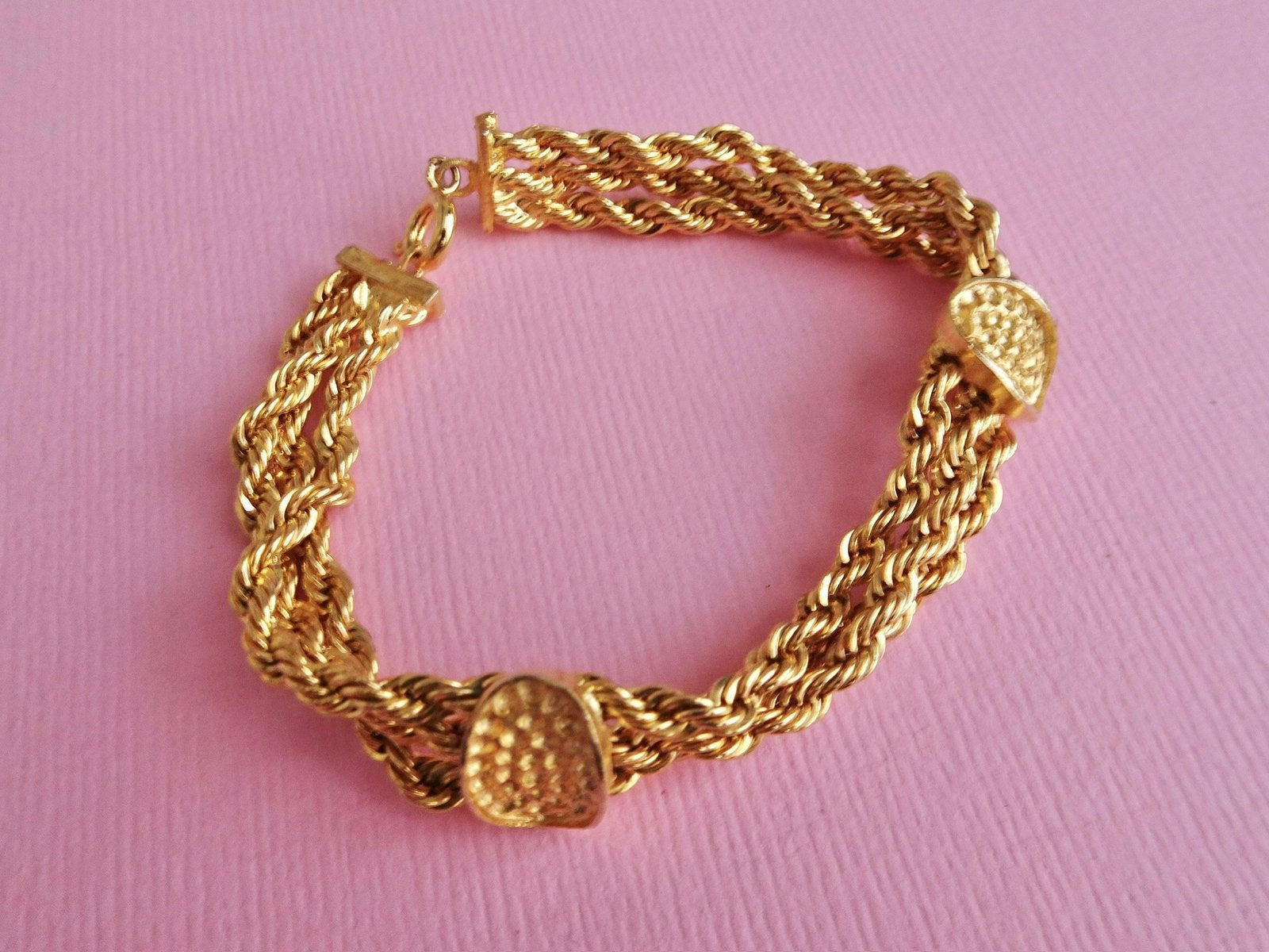 jwg Vintage 40s 50s armband twist schakel ovaal goud verguld, Sieraden, Tassen en Uiterlijk, Antieke sieraden, Verzenden, Overige materialen