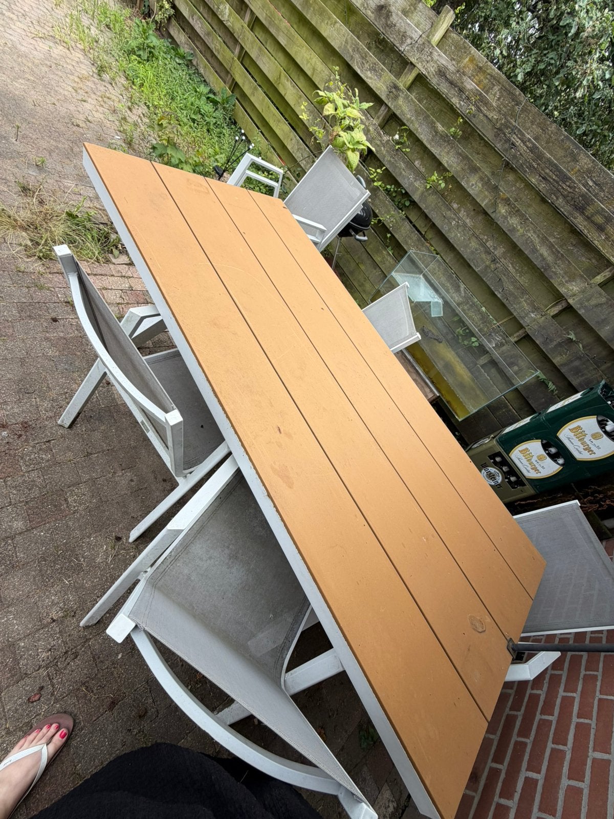 Vinci tuinset, Ophalen, Gebruikt, 6 zitplaatsen, Aluminium