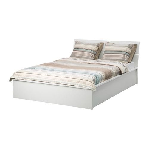 Herdla Tweepersoonsbed 160x200 met Opbergruimte Wit, Huis en Inrichting, Slaapkamer | Bedden, Ophalen, Gebruikt, Wit, Tweepersoons